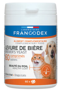 Boîte de 60 cp de levures de bière pour chiens et chats de Francodex